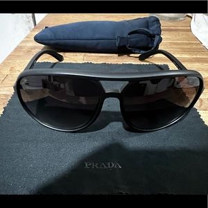 Black Prada aviator men’s sunglasses